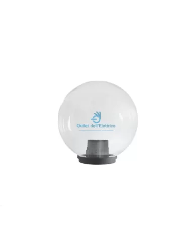 Transparent sphere d300 pmma e27 75w